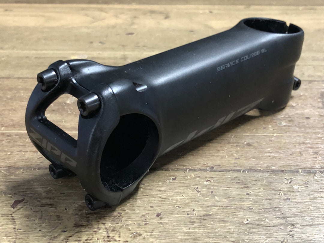KJ527 ジップ ZIPP SERVICE COURSE SL アルミステム 黒 Φ31.8 OS 110mm 6° マイコンマウントフェイスプレート付