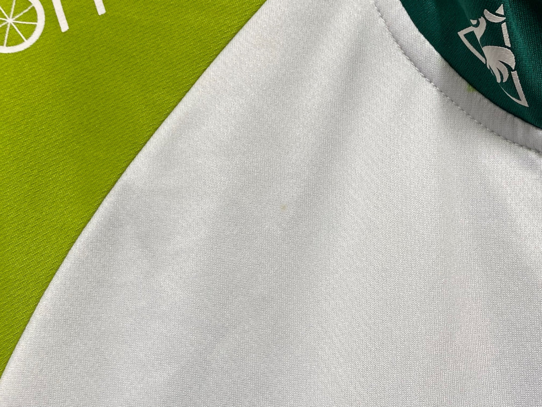 KL679 ルコックスポルティフ le coq sportif 半袖 サイクルジャージ 白緑 M