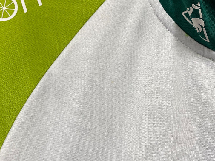 KL679 ルコックスポルティフ le coq sportif 半袖 サイクルジャージ 白緑 M
