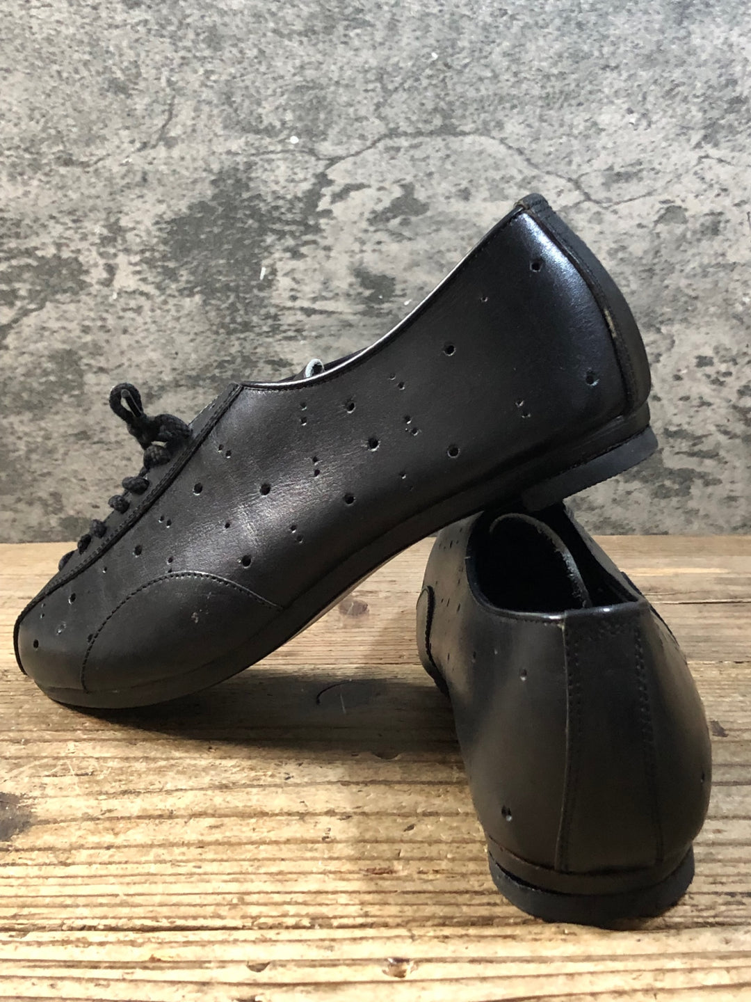 KJ375 フジタ FUJITA Racer SHOES ビンディングシューズ 黒 5 1/2 ビンテージ