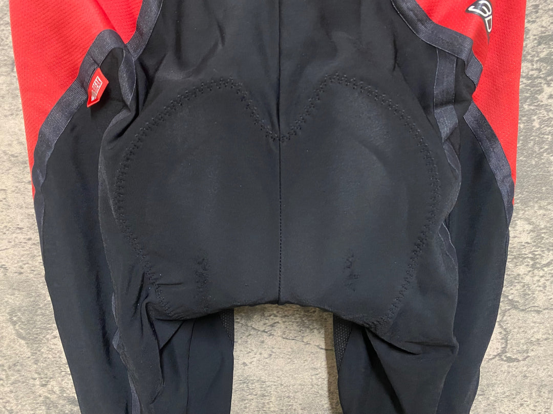 JZ634 パールイズミ PEARL iZUMi レーサータイツ 黒 赤 M 3D NEO WINDBREAK 裏起毛