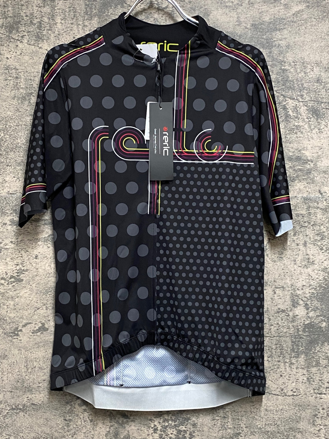 JK993 レリック reric タイポ エアロジャージ 半袖サイクルジャージ XXLサイズ 黒 未使用品 タグ付き