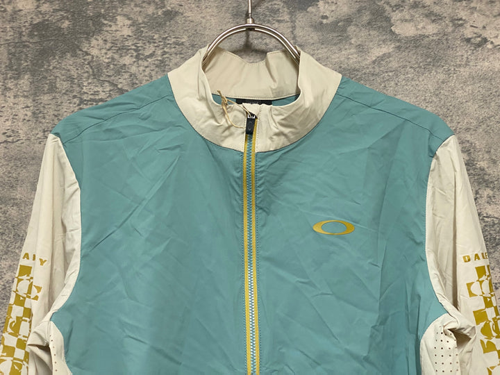 JY858 オークリー OAKLEY OFF GRID PKBLE JACKET 2.0 長袖 サイクルジャケット ターコイズ S