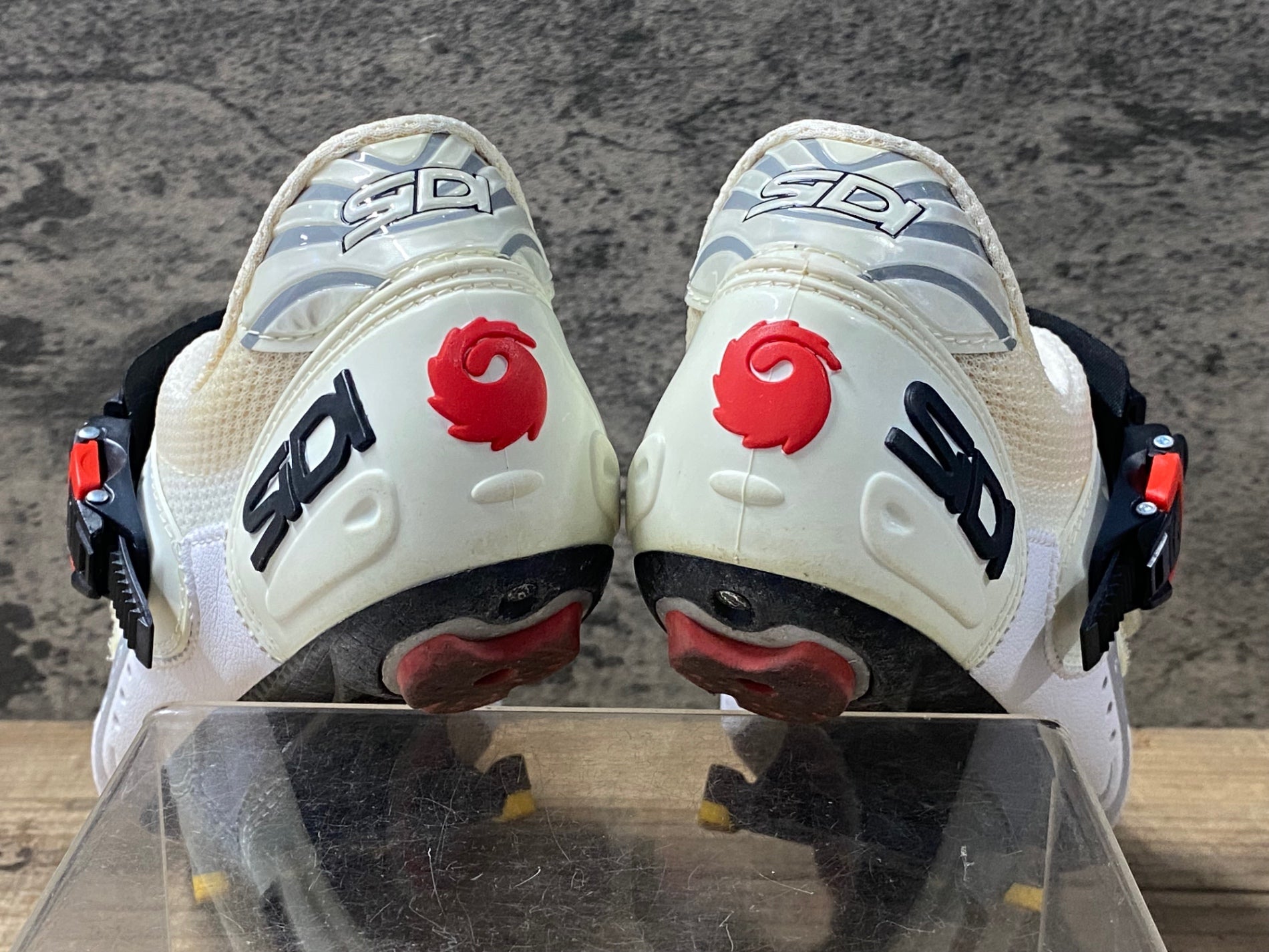 KE016 シディ SIDI Genius 5 Fit CARBON ビンディングシューズ 白 EU42