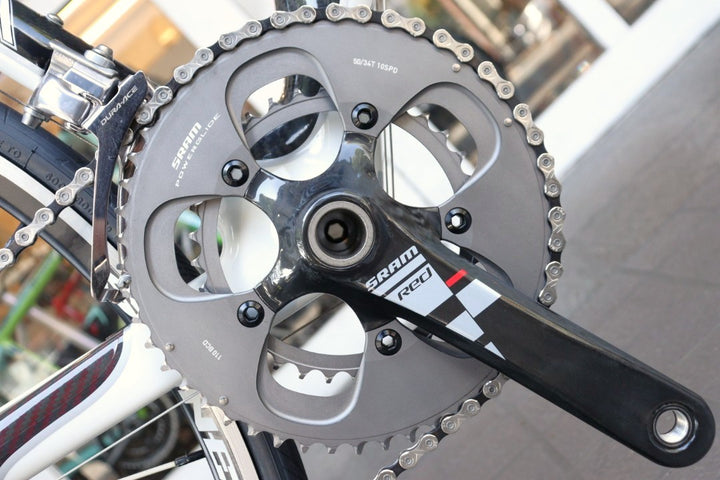 訳アリ クオータ KUOTA クレド KREDO 2007モデル Sサイズ スラム RED MIX 10S カーボン ロードバイク 【横浜店】