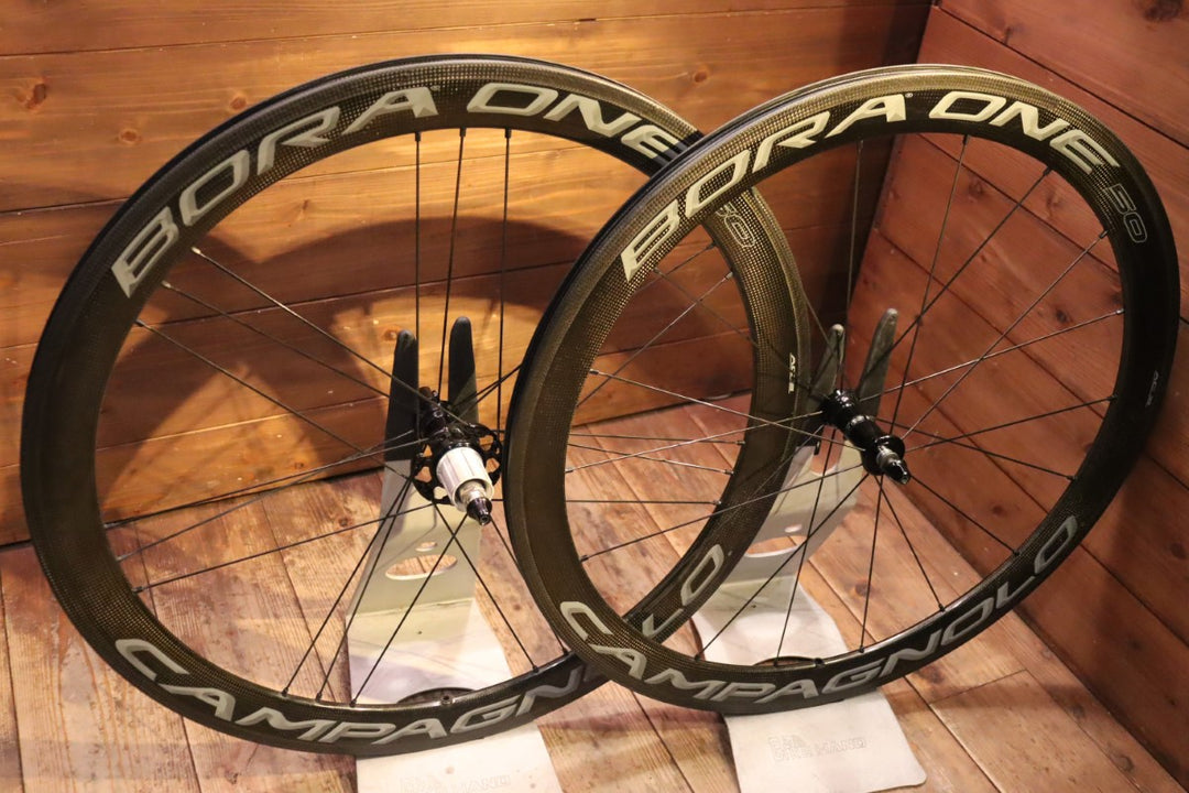 カンパニョーロ CAMPAGNOLO ボーラ BORA ONE 50 AC3 カーボン クリンチャー ホイールセット シマノ12/11S ワイドリム 17C 【東京南麻布店】