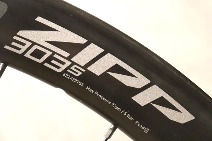 ジップ ZIPP 303S カーボン チューブレスレディ ディスク ホイールセット シマノ12/11S ワイドリム 23C 【さいたま浦和店】