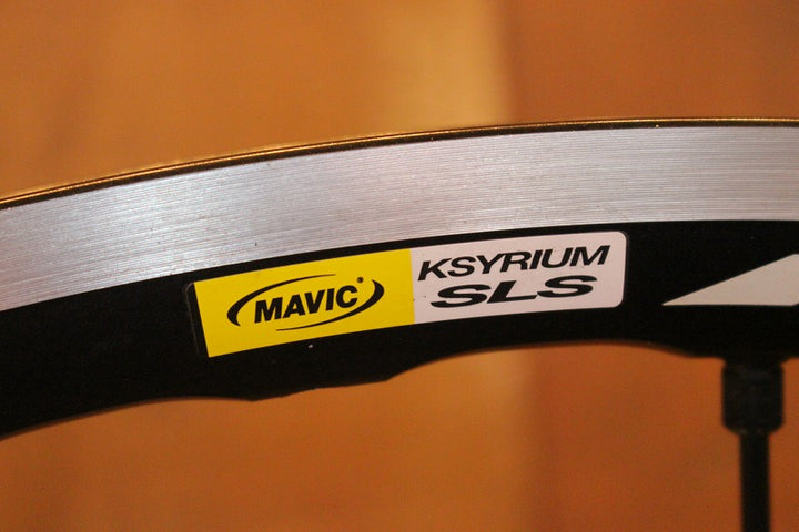 マヴィック MAVIC キシリウム KSYRIUM SLS アルミ クリンチャー ホイールセット シマノ 11S ナローリム 【芦屋店】