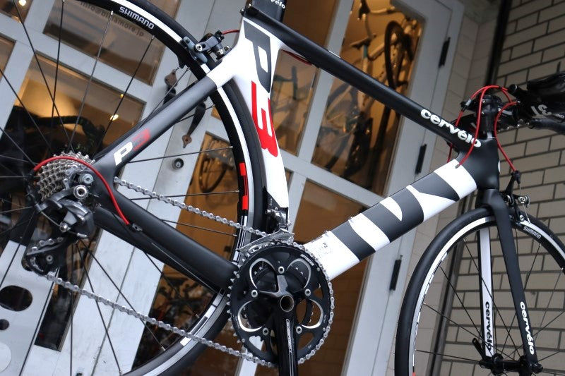 サーヴェロ Cervelo P3 2013モデル 54サイズ シマノ アルテグラ 6700 10S カーボン TTバイク トライアスロンバイク 【横浜店】