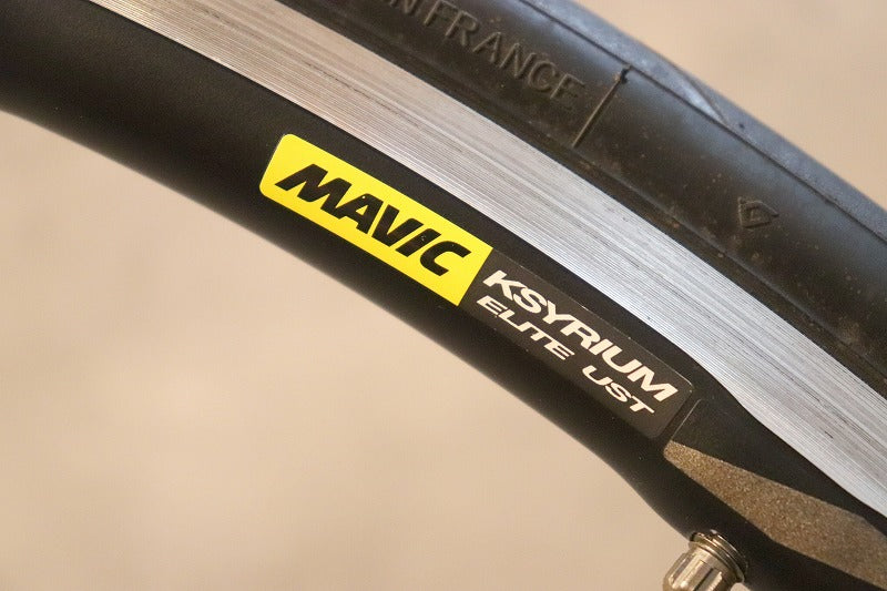 マヴィック MAVIC キシリウムエリート KSYRIUM ELITE UST アルミ チューブレスレディ ホイールセット シマノ12/11S 17C 【さいたま浦和店】