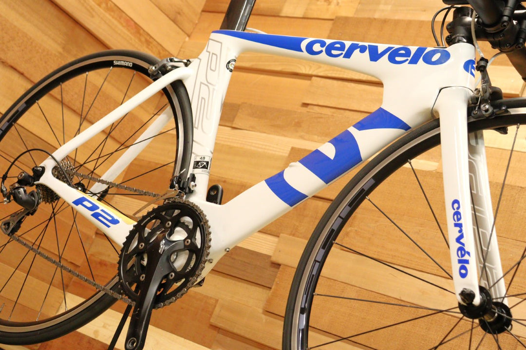 サーヴェロ CERVELO P2 2014年頃モデル 48サイズ シマノ 105 5700MIX 10S カーボン タイムトライアル バイク –  BICI AMORE ONLINE STORE