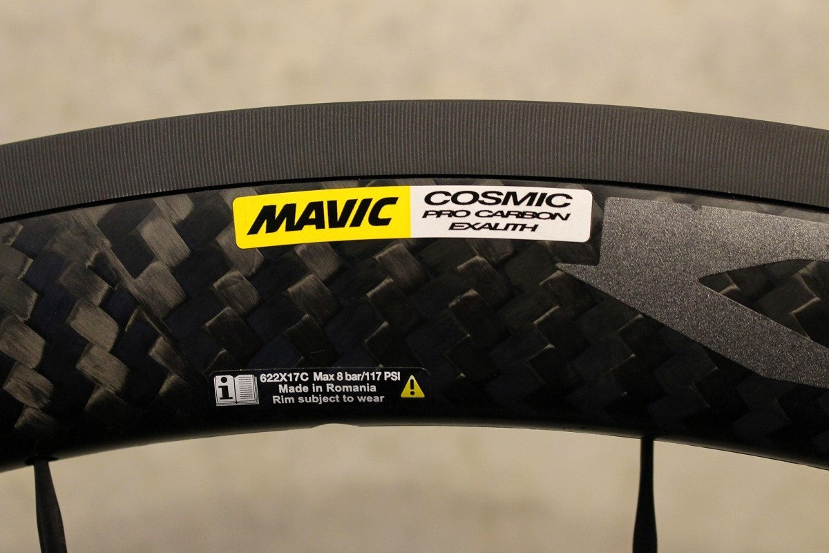 マヴィック MAVIC コスミック COSMIC PRO CARBON EXALITH アルミ カーボン クリンチャー ホイールセット シマノ  12/11S 17C 【福岡店】