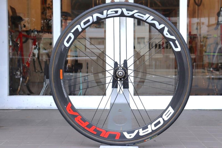 カンパニョーロ Campagnolo ボーラウルトラ BORA ULTRA 50 カーボン チューブラー リアホイール シマノ10S ナローリム 【横浜店】