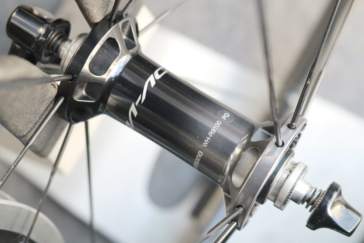 シマノ SHIMANO デュラエース DURA-ACE WH-R9100-C24-CL アルミ クリンチャー ホイールセット 12/11S ナローリム  15C 【東京南麻布店】