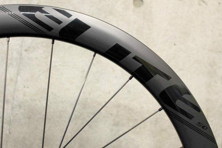 エリートホイールズ ELITEWHEELS エッジ ディスク EDGE50 DISC カーボン チューブレス ホイールセット シマノ12S/11S 【福岡店】