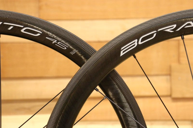 カンパニョーロ Campagnolo ボーラ BORA WTO 45 カーボン チューブレス ホイールセット シマノ 12/11S ワイド 19C【立川店】