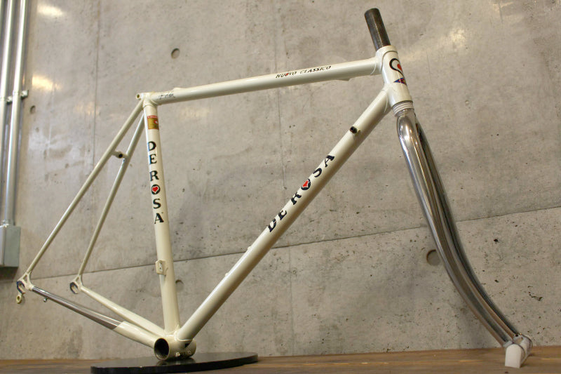 デローザ DE ROSA ヌーヴォクラシコ NUOVO CLASSICO 90`s スチール ロードバイク フレームセット フォーク非純正 【福岡店】