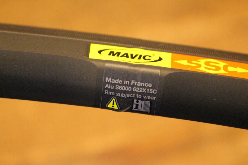 マヴィック MAVIC アールシス R-SYS SLR アルミ クリンチャー ホイールセット シマノ11S エグザリット 15C 【芦屋店】