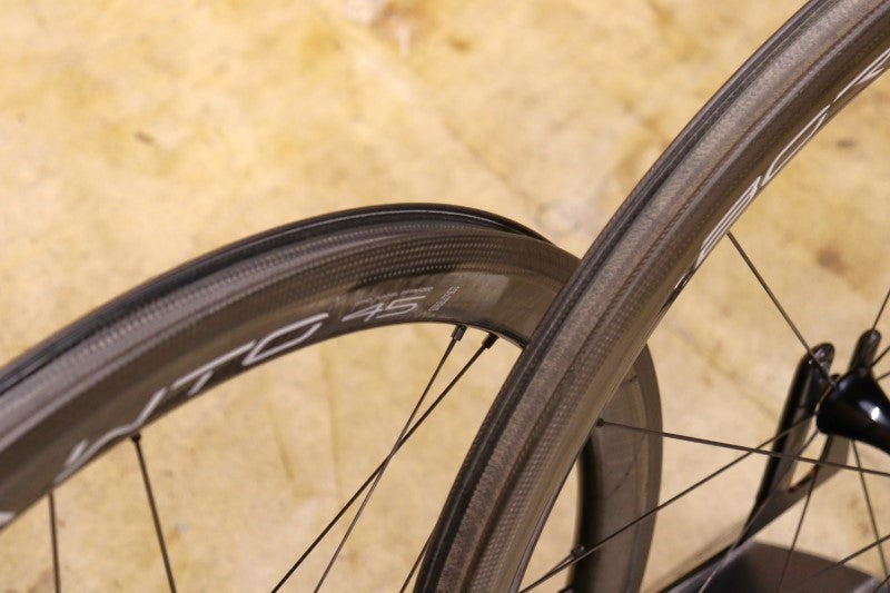 カンパニョーロ Campagnolo ボーラ BORA WTO 45 カーボン チューブレス ホイールセット シマノ 12/11S ワイド 19C【立川店】