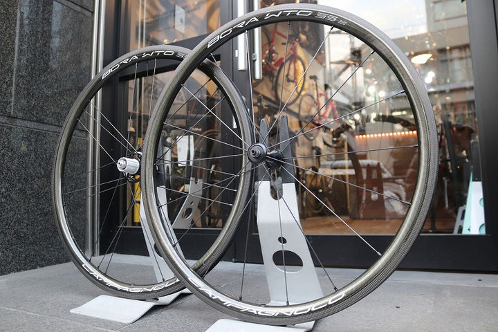 カンパニョーロ Campagnolo ボーラ BORA WTO 33 カーボン チューブレス ホイールセット シマノ12/11速 ワイドリム 19C 【東京南麻布店】