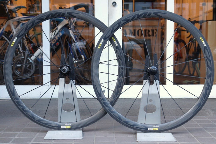 マヴィック MAVIC コスミック カーボン エリート COSMIC CARBON 40 ELITE アルミ クリンチャー ホイールセット シマノ12S/11S 【横浜店】