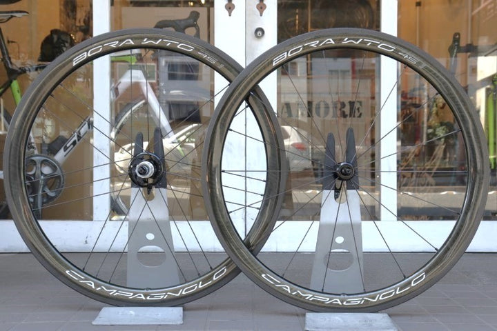 カンパニョーロ Campagnolo ボーラ BORA WTO 45 カーボン チューブレス ホイールセット シマノ12/11S ワイドリム 19C 【横浜店】