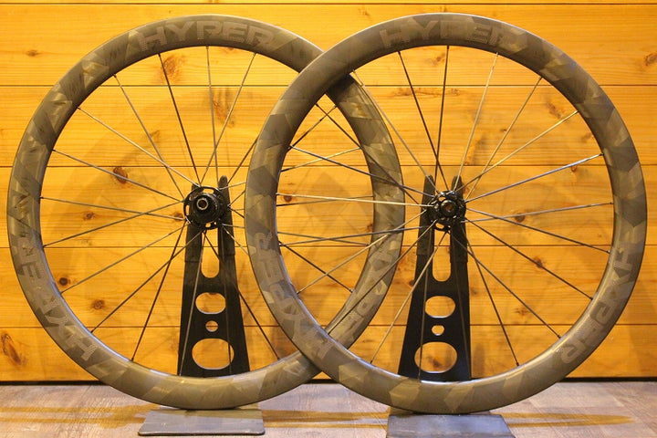 美品！ ウィンスペース WINSPACE ルン ハイパー LUN HYPER 50 DISC カーボン チューブレス ホイールセット シマノ 11S【名古屋店】