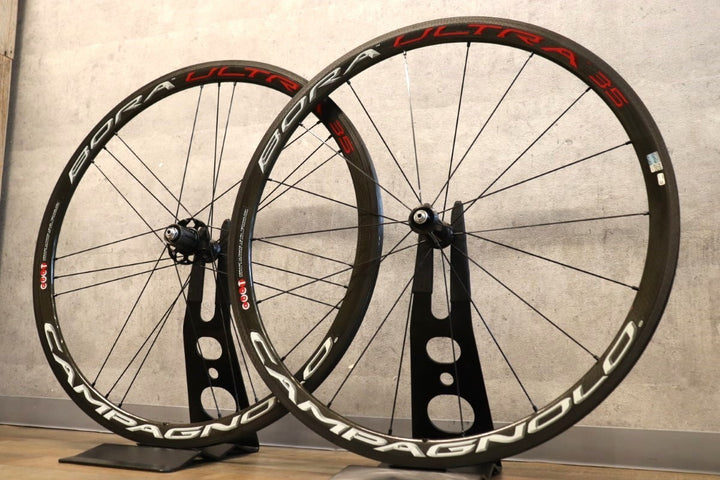 カンパニョーロ Campagnolo ボーラウルトラ BORA ULTRA 35 カーボン チューブラー ホイールセット シマノ 12/11S ナローリム 【さいたま浦和店】