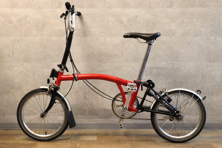 ブロンプトン BROMPTON M3L 2015 レッド 16インチ 折りたたみ ミニベロ 小径車 【かわいい相棒！】【さいたま浦和店】