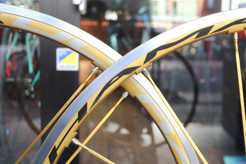 カンパニョーロ Campagnolo シャマル ウルトラ SHAMAL ULTRA GOLD ホイールセット アルミ クリンチャー カンパ12/11S  15C 【東京南麻布店】