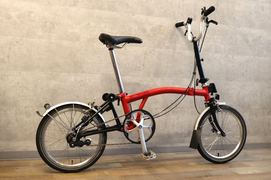 ブロンプトン BROMPTON M3L 2015 レッド 16インチ 折りたたみ ミニベロ 小径車 【かわいい相棒！】【さいたま浦和店】