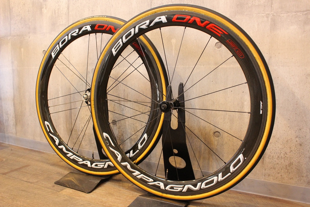 カンパニョーロ CAMPAGNOLO ボーラワン BORA ONE 50 AC3 TU カーボン チューブラー ホイールセット シマノ  11S/12S【名古屋店】