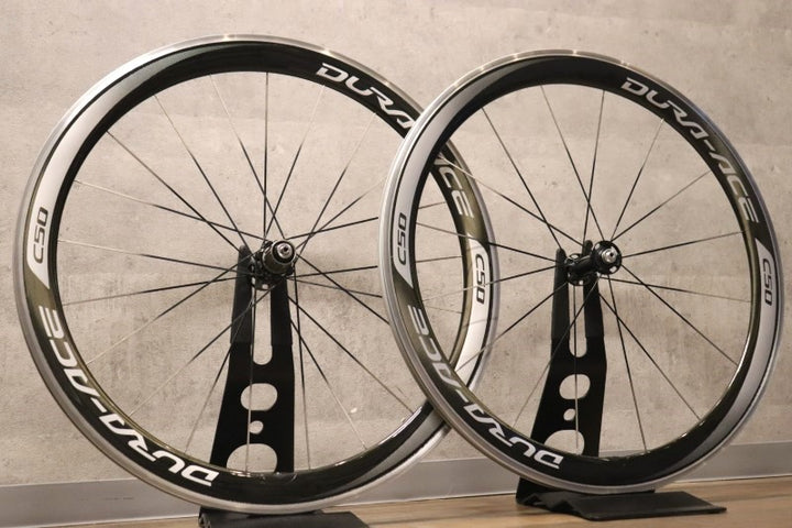 シマノ SHIMANO デュラエース Dura-Ace WH-9000 C50 アルミ カーボン クリンチャー ホイールセット シマノ11S 【さいたま浦和店】