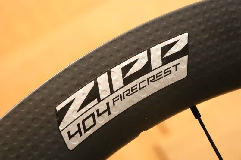 ジップ ZIPP 404 ファイヤークレストディスク Firecrest Tubeless Disc シマノ 11S カーボン フックレス チューブレス ホイールセット 23C 【立川店】