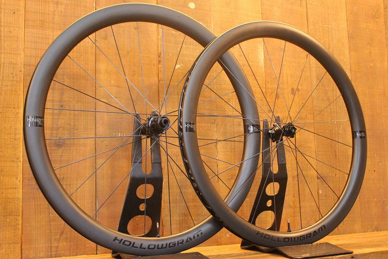 HOLLOWGRAM SL 45 KNOT カーボンホイール タイヤ幅よりリム幅が広い！エアロ効果を極限まで追求した