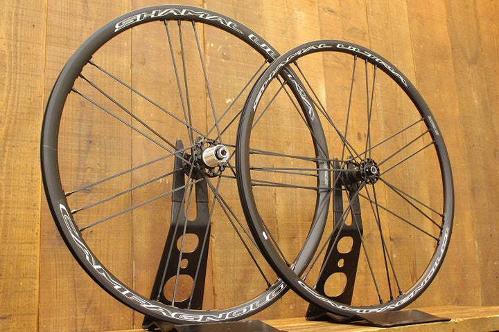 【訳あり】 カンパニョーロ CAMPAGNOLO シャマルウルトラ SHAMAL ULTRA DB 2way-fit アルミ チューブレスレディ  ホイールセット シマノ11S/12S ワイド 【芦屋店】