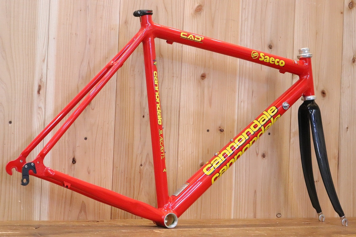 キャノンデール CANNONDALE CAD3 SAECO チームレプリカ 1998年頃 52サイズ アルミ ロードバイク フレームセット –  BICI AMORE ONLINE STORE