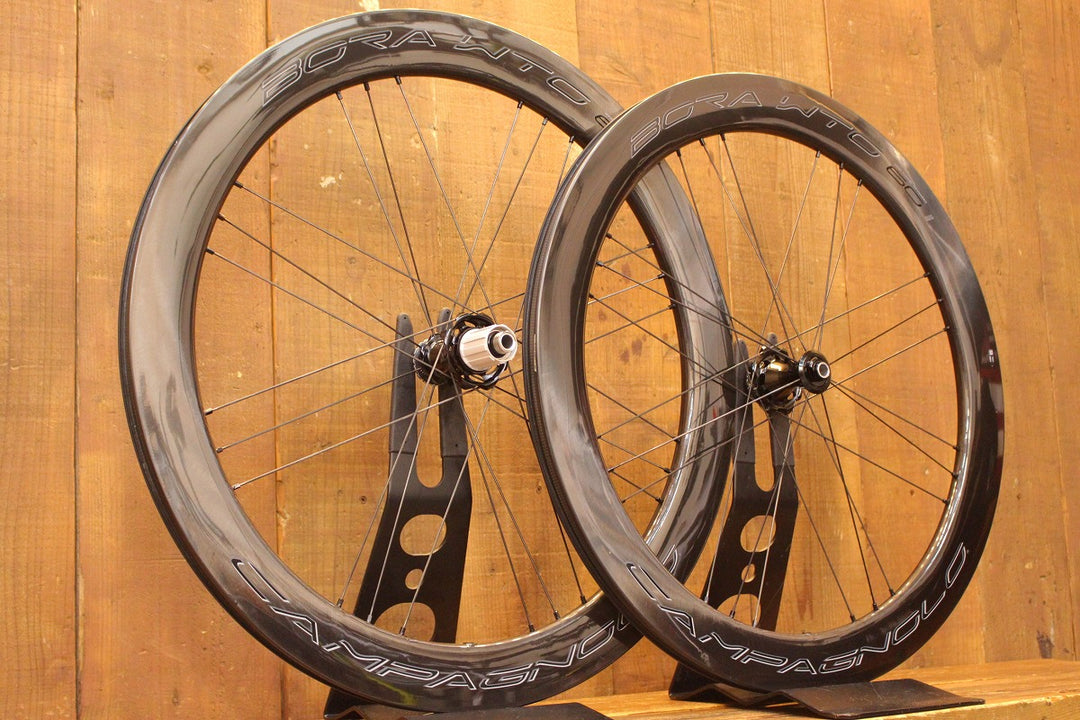 年末セール! カンパニョーロ Campagnolo ボーラ BORA WTO 60 DB カーボン チューブレス ディスク ホイールセット シマノ 11s/12s ワイド 19C 【芦屋店】