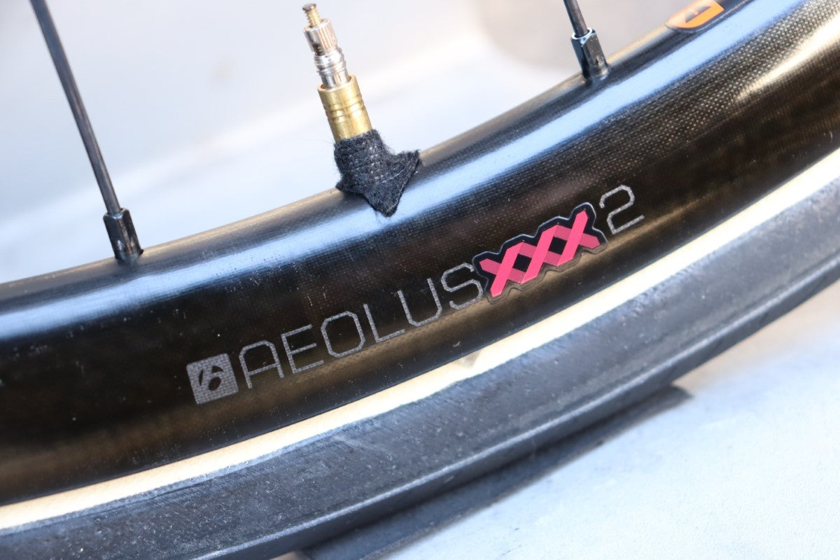 ボントレガー BONTRAGER アイオロス AEOLUS XXX2 DISC カーボン チューブラー ホイールセット シマノ12/11S ワイドリム  27mm 【東京南麻布店】