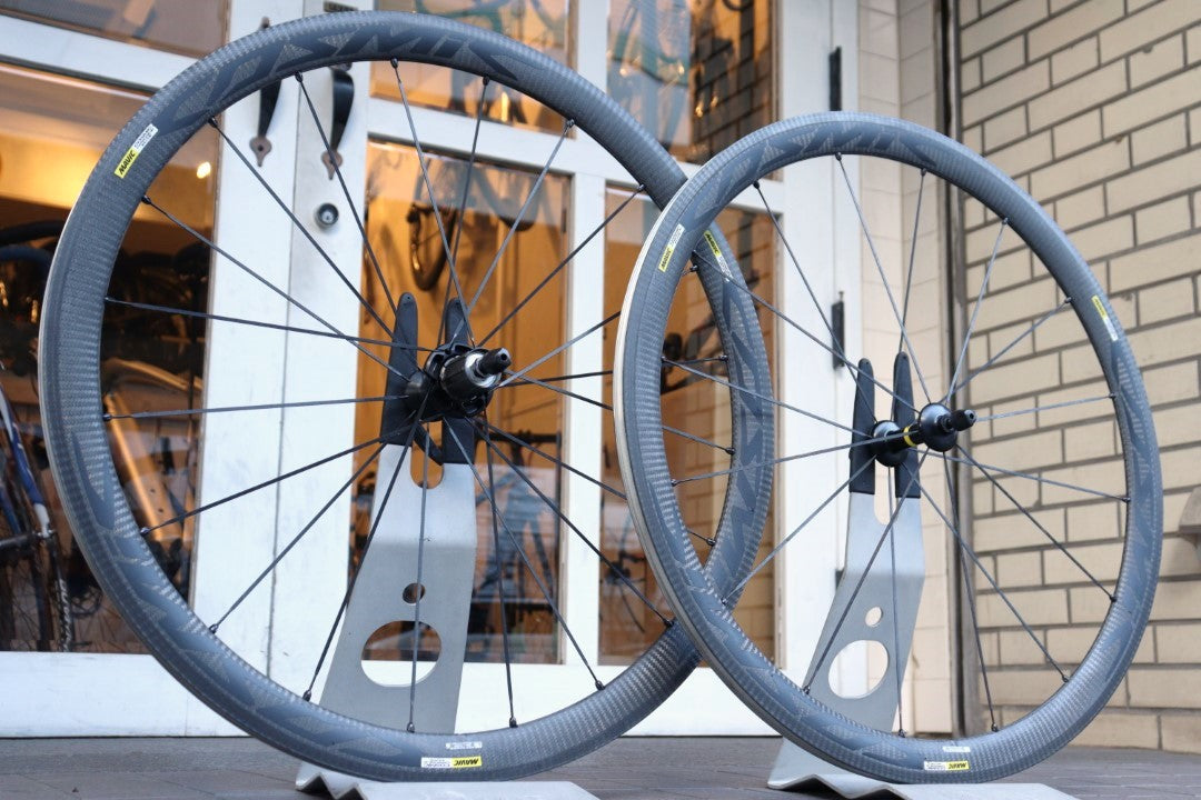 マヴィック MAVIC コスミック カーボン エリート COSMIC CARBON 40 ELITE アルミ クリンチャー ホイールセット シマノ12S/11S 【横浜店】
