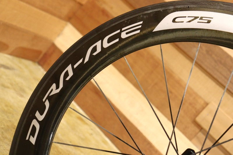 シマノ SHIMANO デュラエース DURA-ACE WH-9000 C75 C50 カーボン チューブラー ホイールセット シマノ 12/11S ディープリム 【立川店】