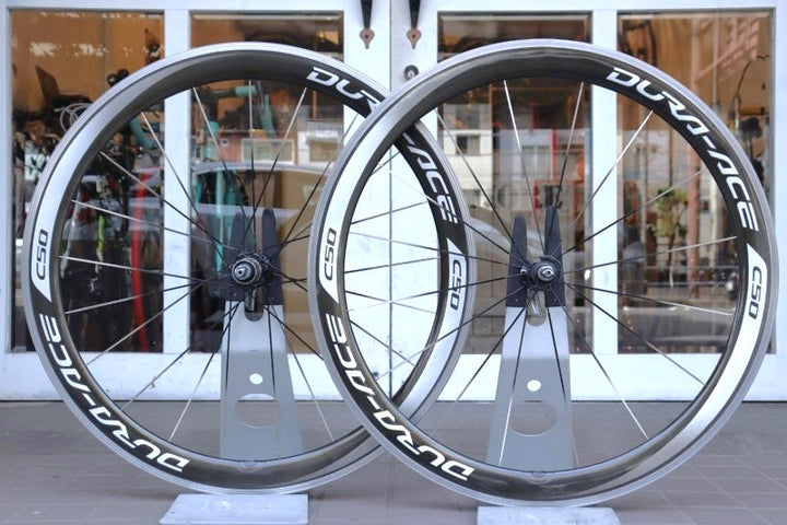 シマノ SHIMANO デュラエース DURA-ACE WH-9000 C50 CL アルミ カーボン クリンチャー ホイールセット シマノ11S 17C 【横浜店】