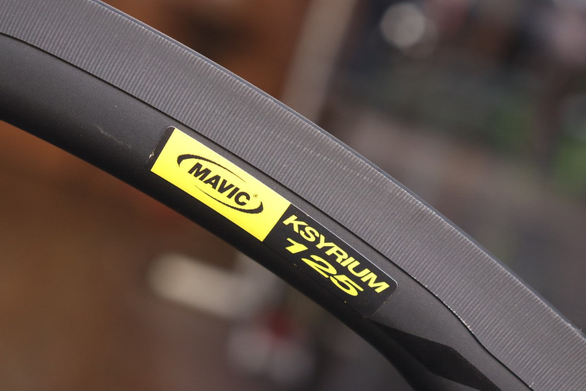 マヴィック MAVIC キシリウム KSYRIUM 125 アルミ クリンチャー ホイールセット シマノ12/11S ナローリム 15C  【東京南麻布店】