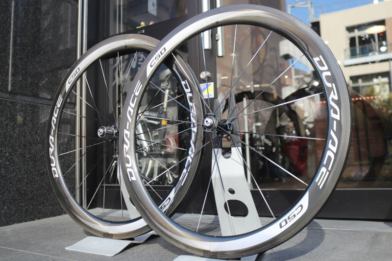 シマノ SHIMANO デュラエース DURA-ACE WH-9000 C50 TU カーボン チューブラー ホイールセット シマノ12/11S ワイドリム 24mm 【南麻布店】