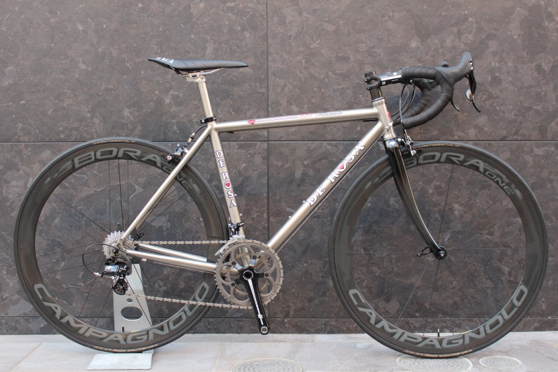 【大人の逸品】デローザ DE ROSA チタニオ TITANIO 3/2.5 2014 カンパニョーロ アテナ 11S チタン ロードバイク BORA ONE 50 【福岡店】