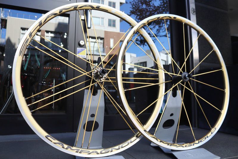 カンパニョーロ Campagnolo シャマル ウルトラ SHAMAL ULTRA GOLD ホイールセット アルミ クリンチャー カンパ12/11S  15C 【東京南麻布店】