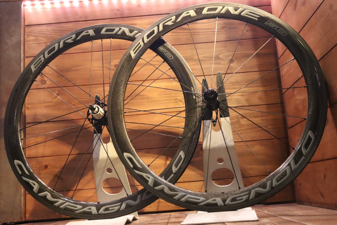 カンパニョーロ CAMPAGNOLO ボーラ BORA ONE 50 AC3 カーボン クリンチャー ホイールセット シマノ12/11S ワイドリム 17C 【東京南麻布店】