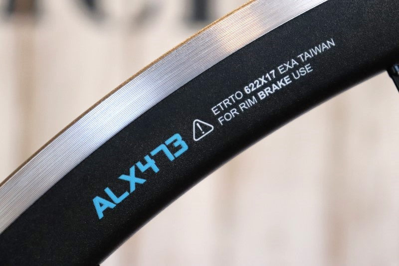 アレックスリム ALEX RIMS ALX473 アルミ クリンチャー ホイールセット シマノ12/11S ワイドリム 17C 【横浜店】