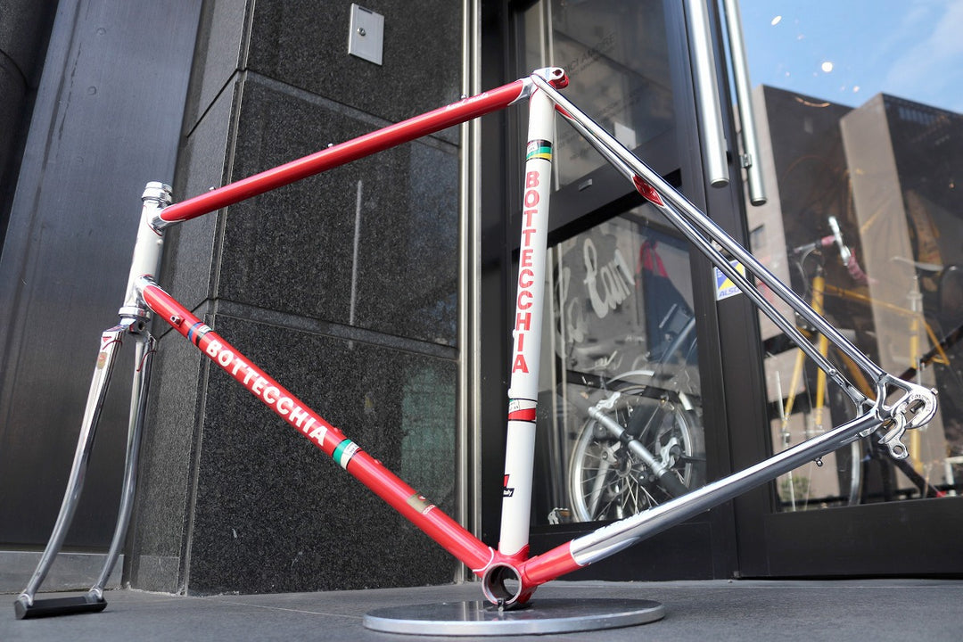 ボッテキア BOTTECCHIA エキップ EQUIPE コロンバスSLX 56サイズ ヴィンテージ スチール ロードバイク フレームセット 【東京南麻布店】