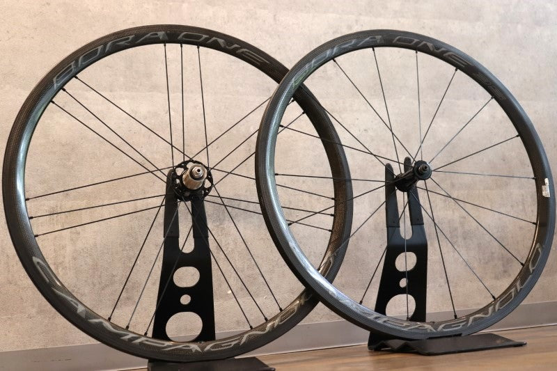 カンパニョーロ Campagnolo BORA ONE 35 ダークラベル カーボン チューブラー ホイールセット シマノ11S 【さいたま浦和店】